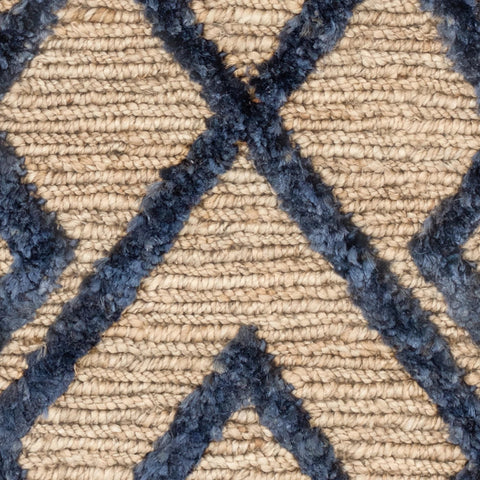 Marco Jute Soumak Handwoven Rug Swatch | Navy