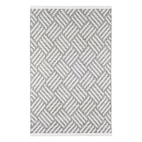 Crisscross Handwoven Indoor/Outdoor Rug | Platinum