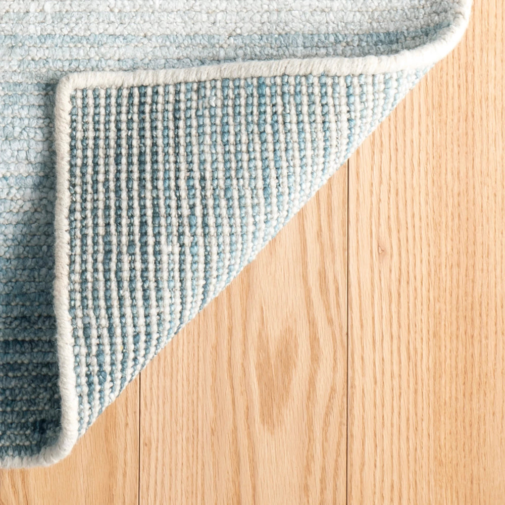 Sky Moon Handwoven Cotton/Viscose Rug | Blue