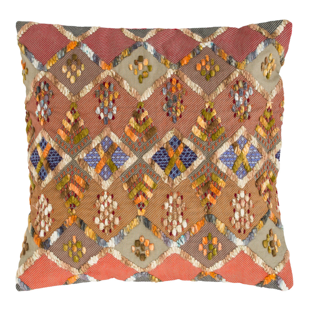 Kenya Embroidered Decorative Pillow Cover | Multi