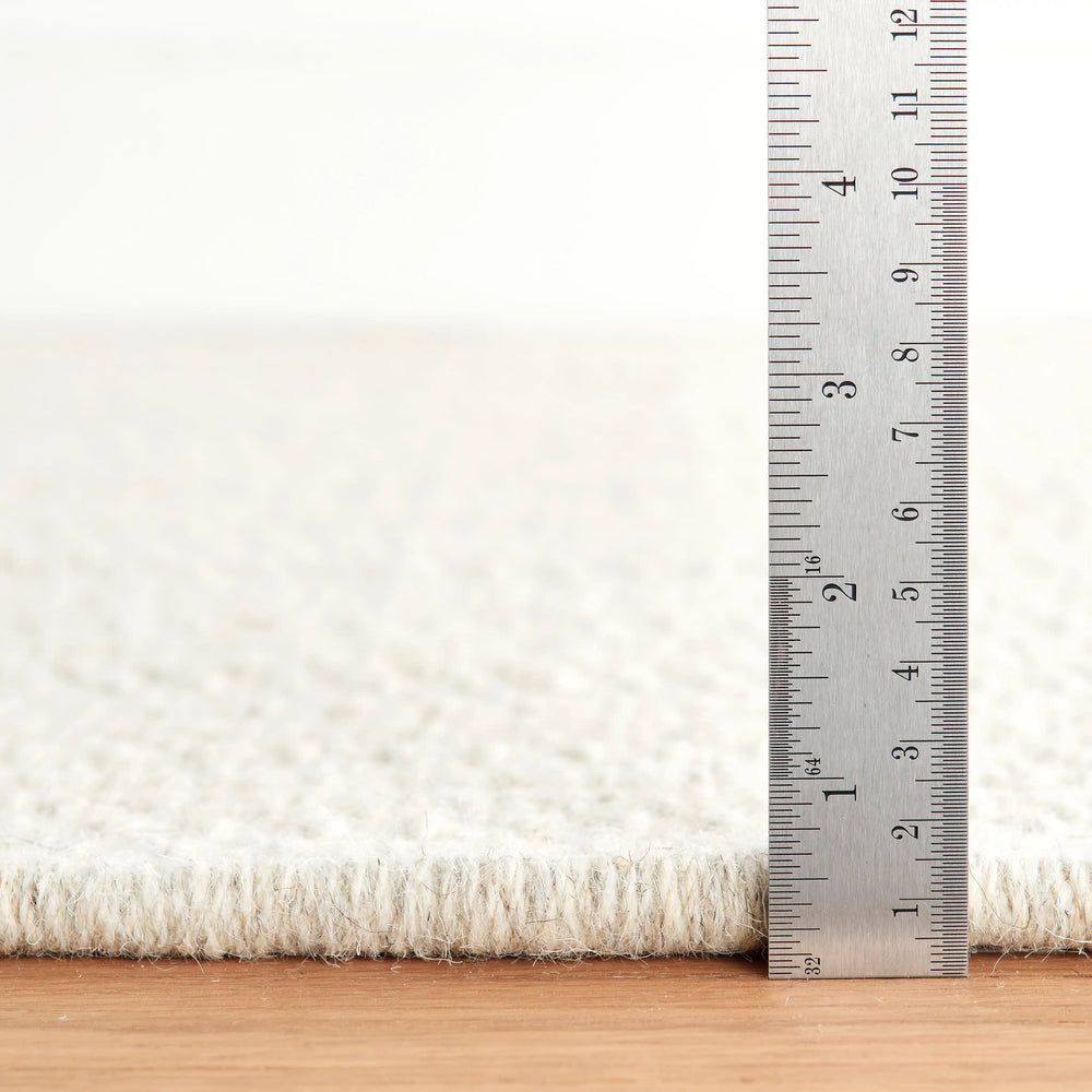 Jett Woven Wool Custom Rug | Ivory