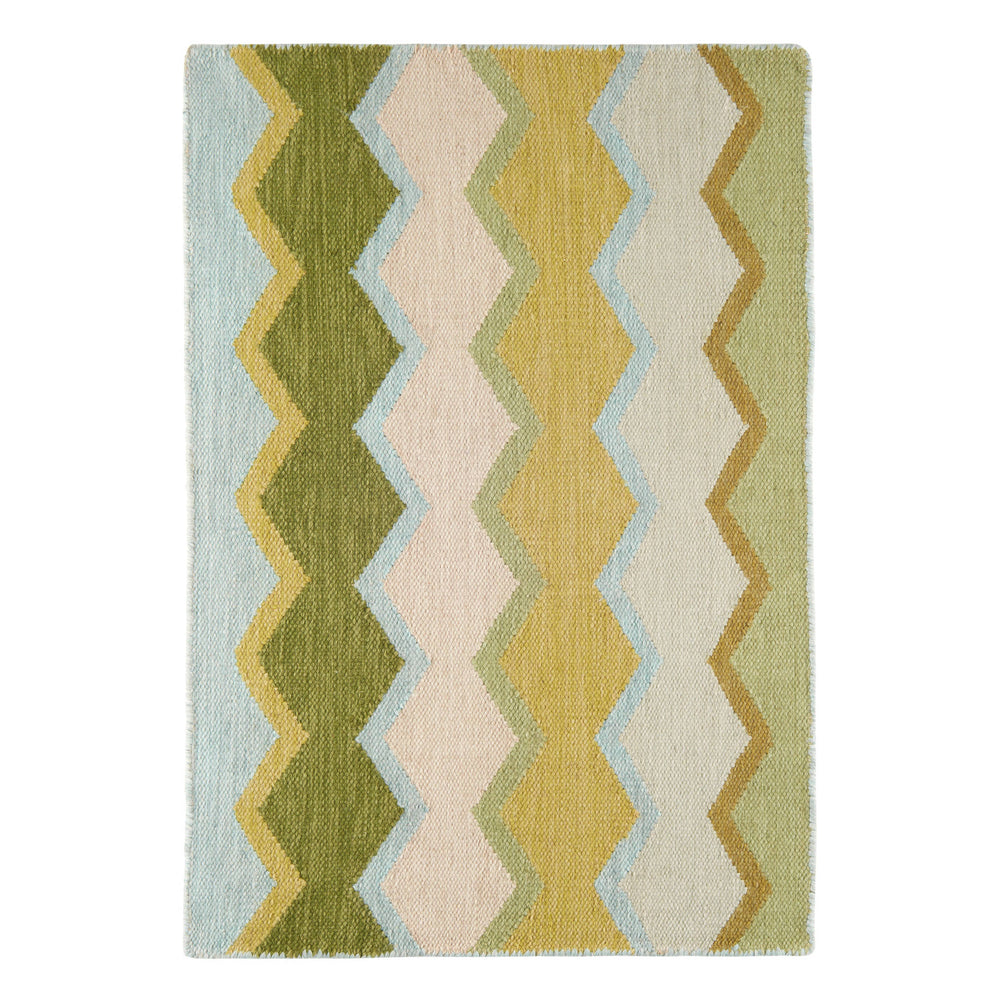 Safety Net Handwoven Indoor/Outdoor Rug | Green