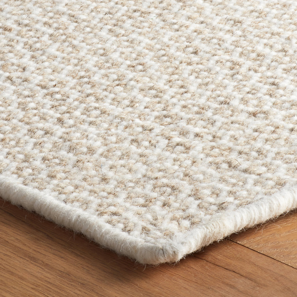 Honeycomb Handwoven Wool Rug | Natural