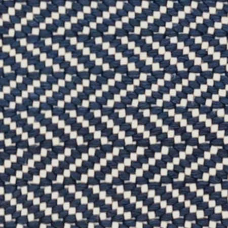 Herringbone Handwoven Cotton Rug Swatch | Indigo