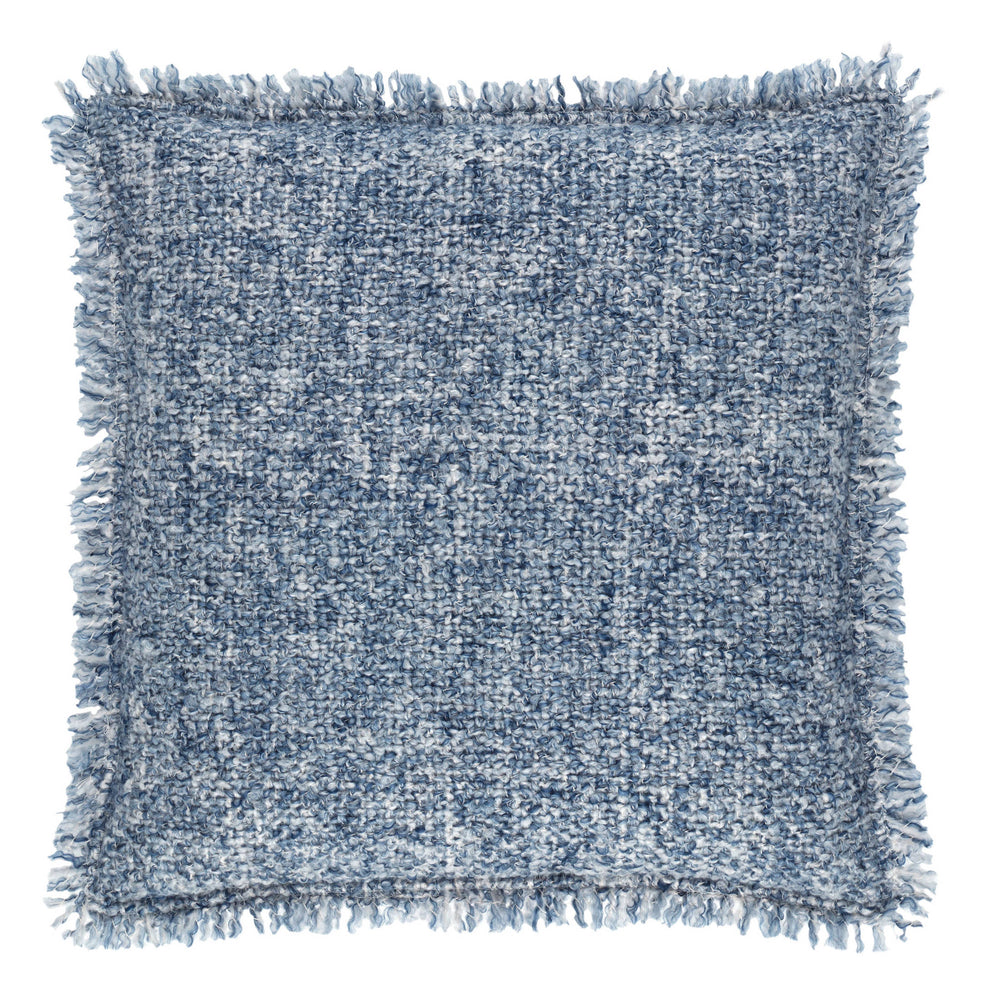 Boucle Indoor/Outdoor Decorative Pillow Cover | Navy