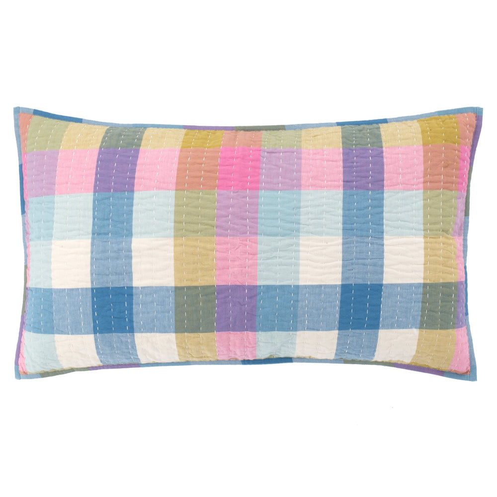 Charlette Plaid Sham | Multi