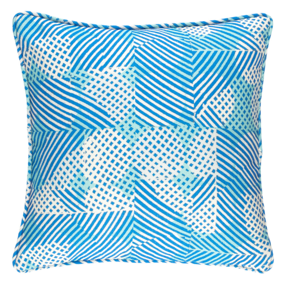 Pool View Indoor/Outdoor Decorative Pillow Cover | Blue