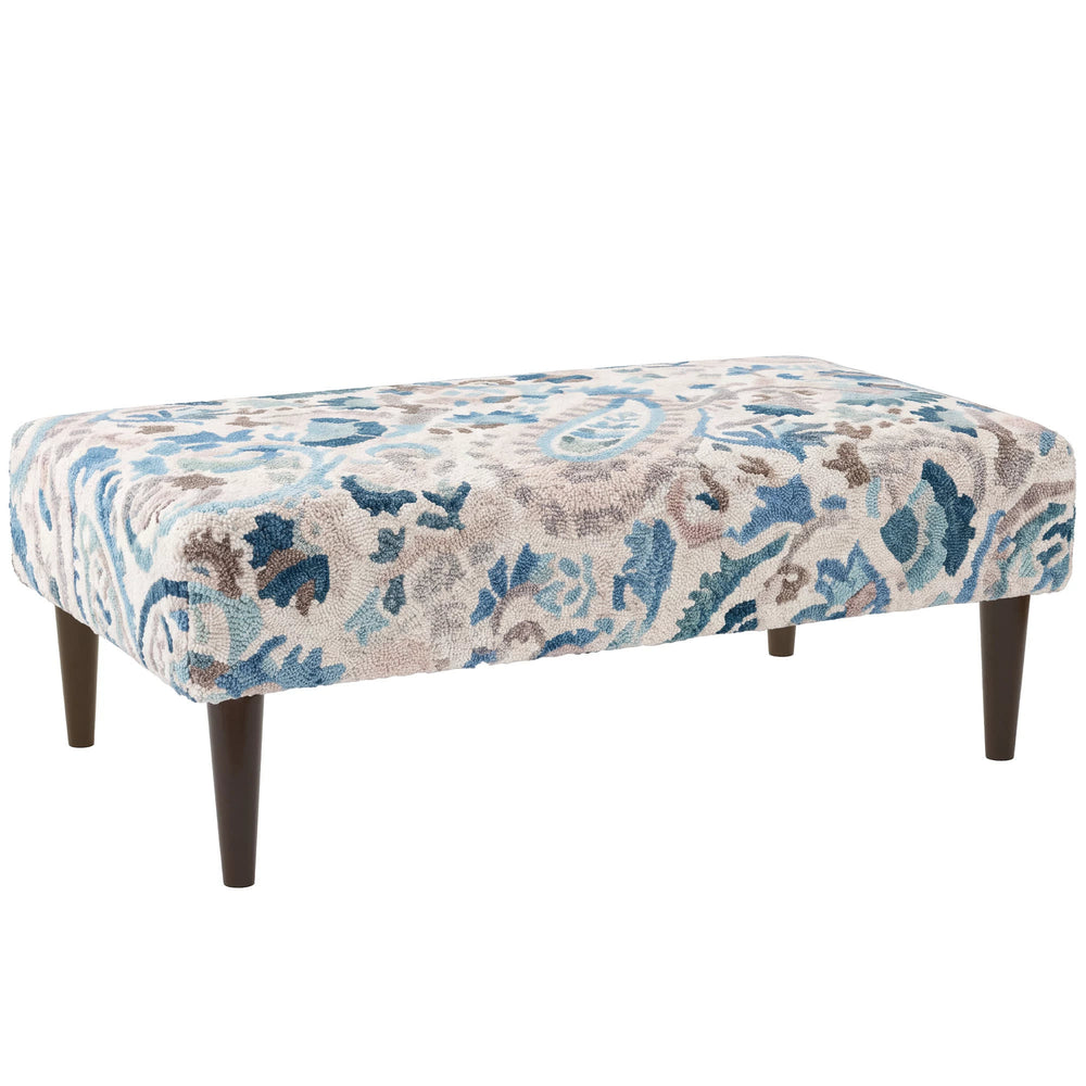 Ines Rug Ottoman | Blue