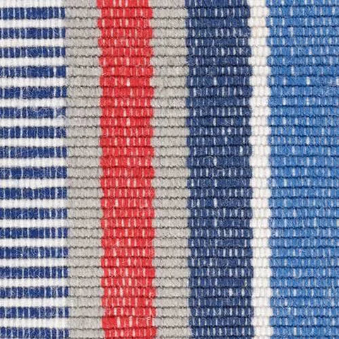 Always Greener Handwoven Indoor/Outdoor Rug Swatch | Blue/Red