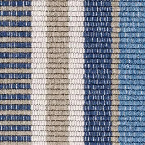 Always Greener Handwoven Indoor/Outdoor Rug Swatch | Blue/Grey