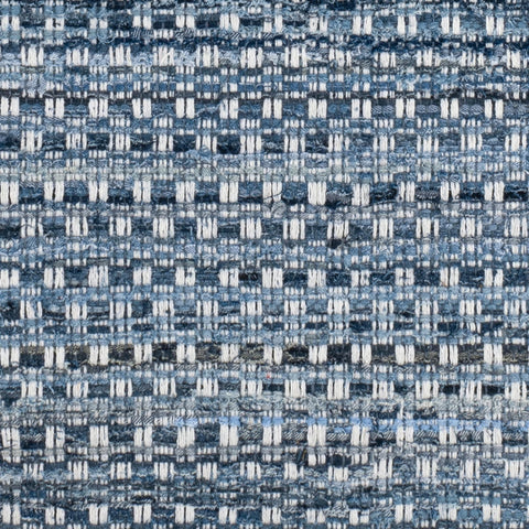 Denim Stone Handwoven Cotton Rug Swatch | Blue