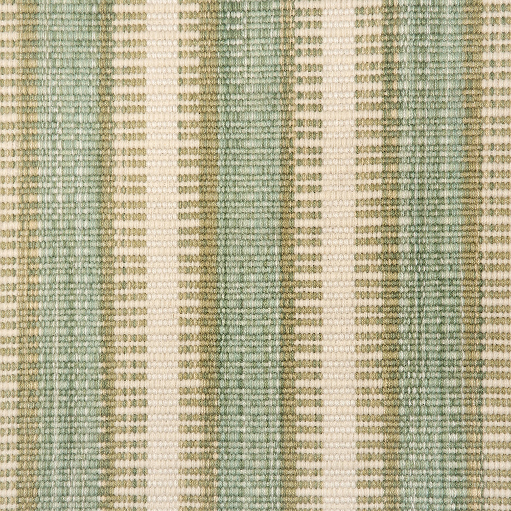 Calee Striped Woven Wool Custom Rug Swatch | Green