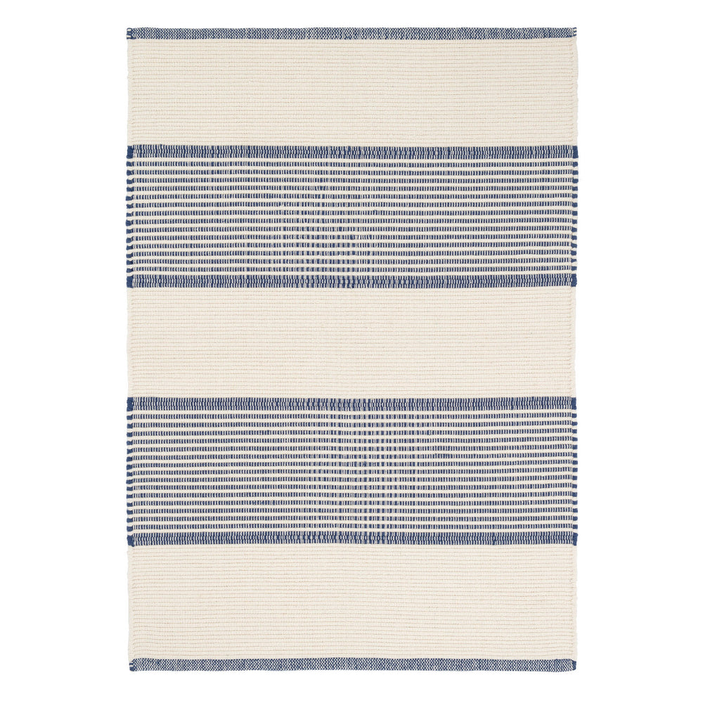 La Mirada Handwoven Cotton Rug | Navy