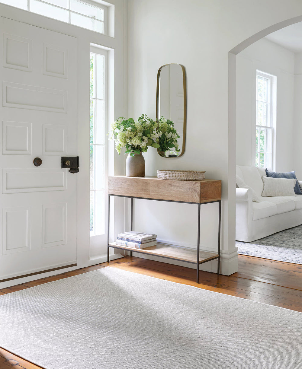 Heath Woven Indoor/Outdoor Custom Rug | Plaster