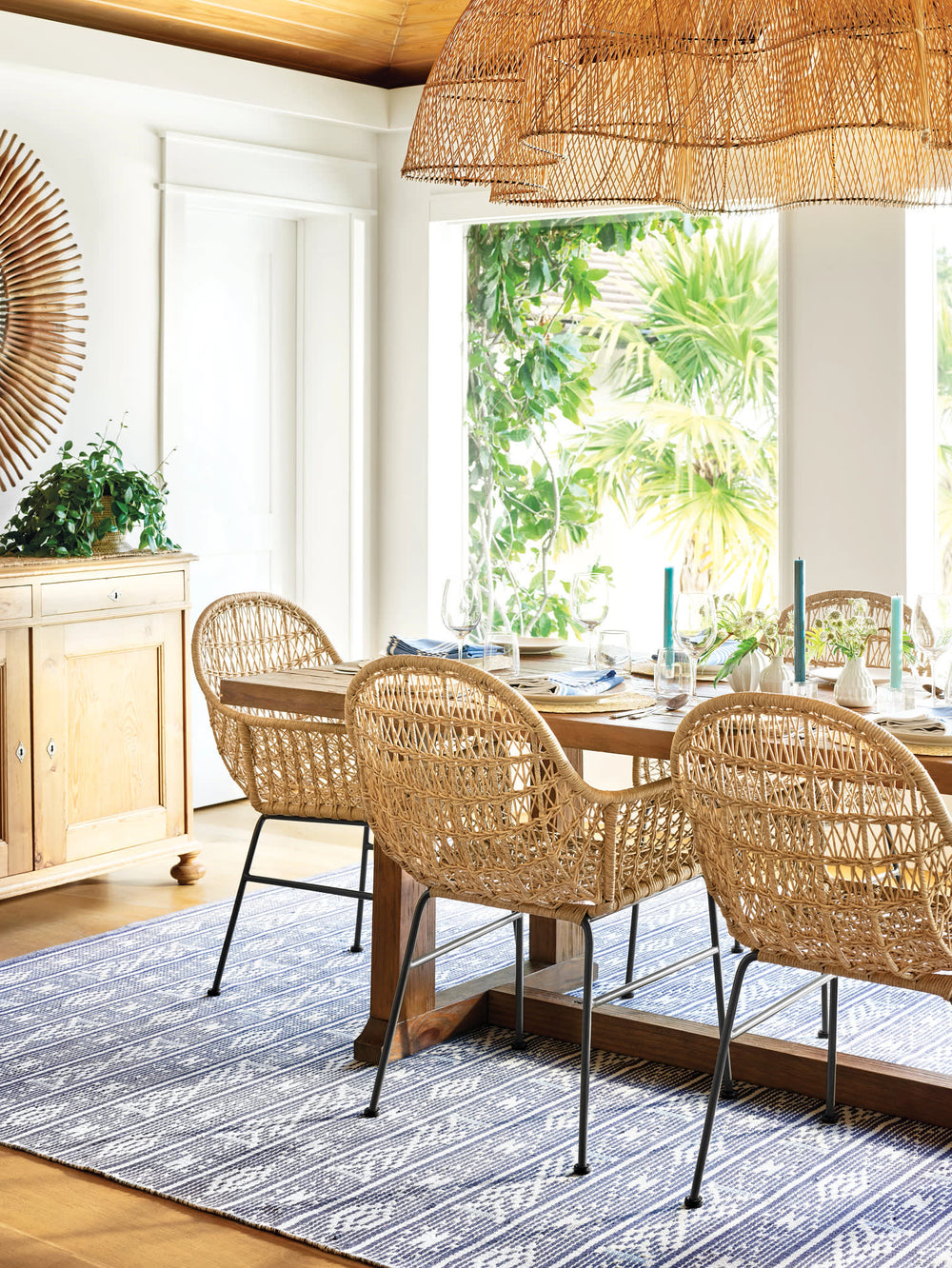 Dharma Handwoven Indoor/Outdoor Rug | Blue