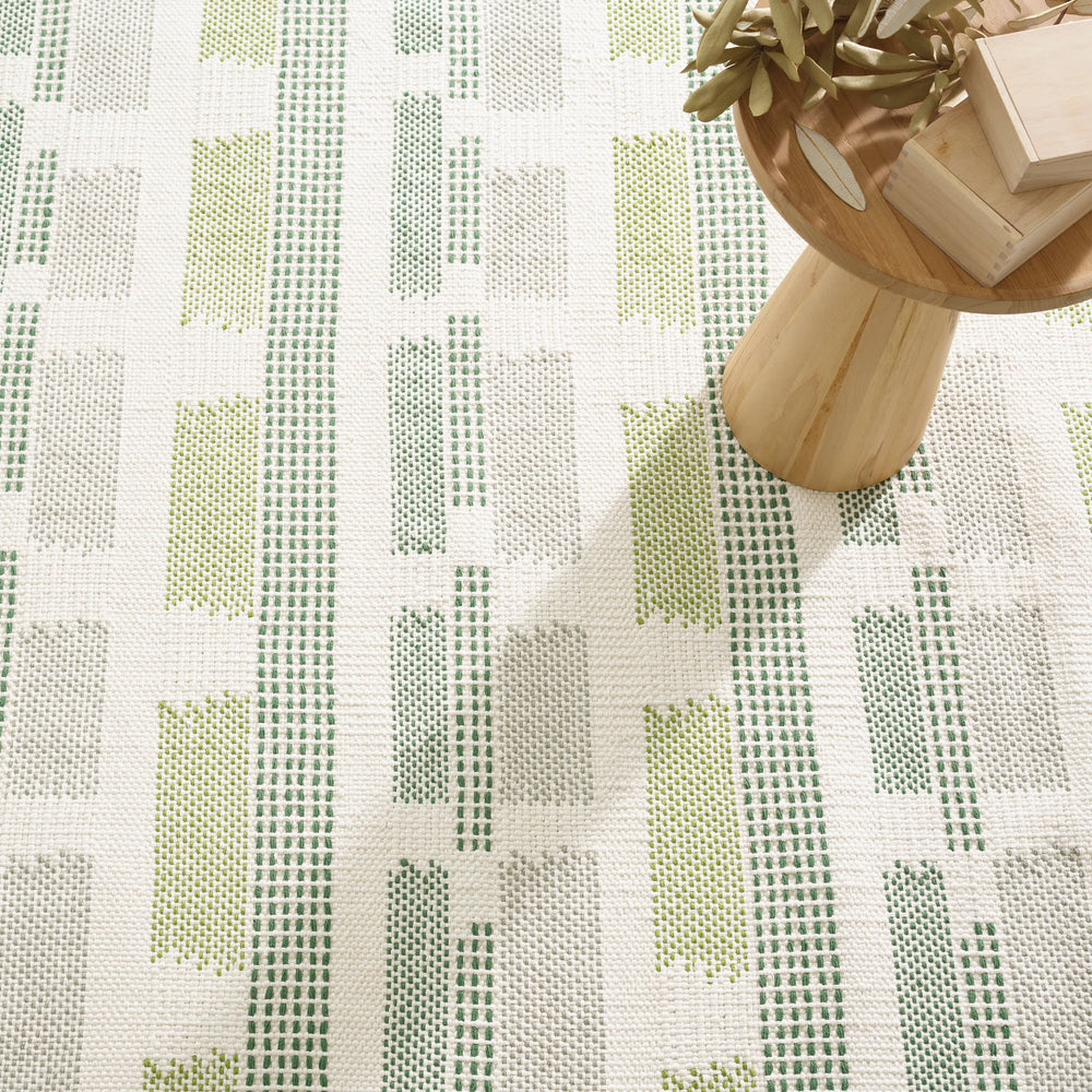 Tread Lightly Handwoven Cotton Rug | Green