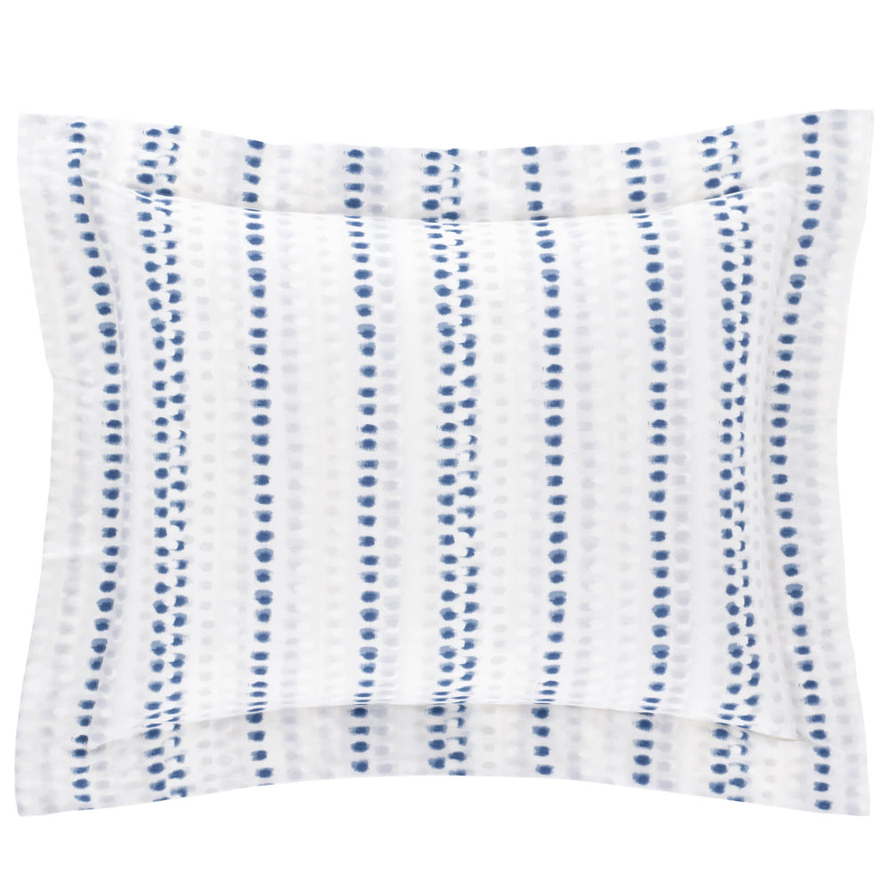 Ink Dots Sham | Blue