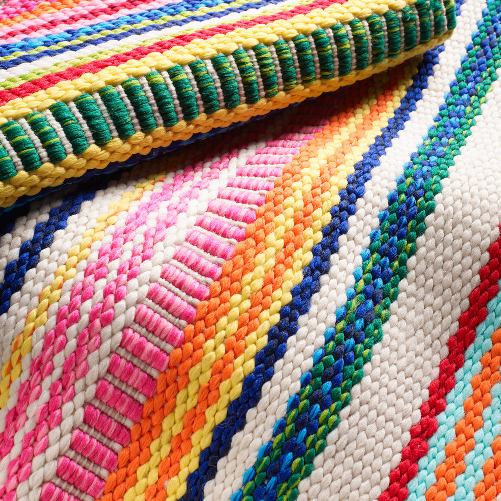Bright Stripe Handwoven Indoor/Outdoor Rug | Multi