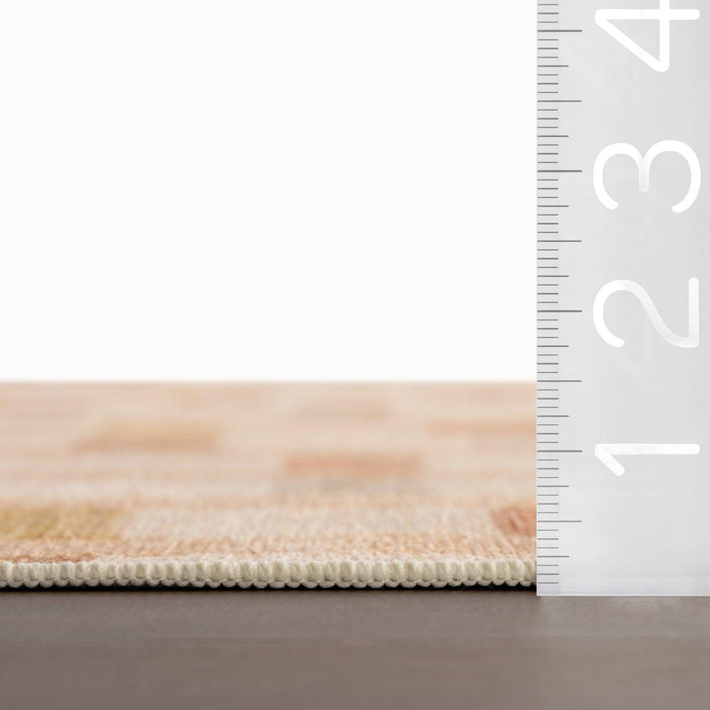 Virey Bohemian Geometric Washable Rug | Multicolor