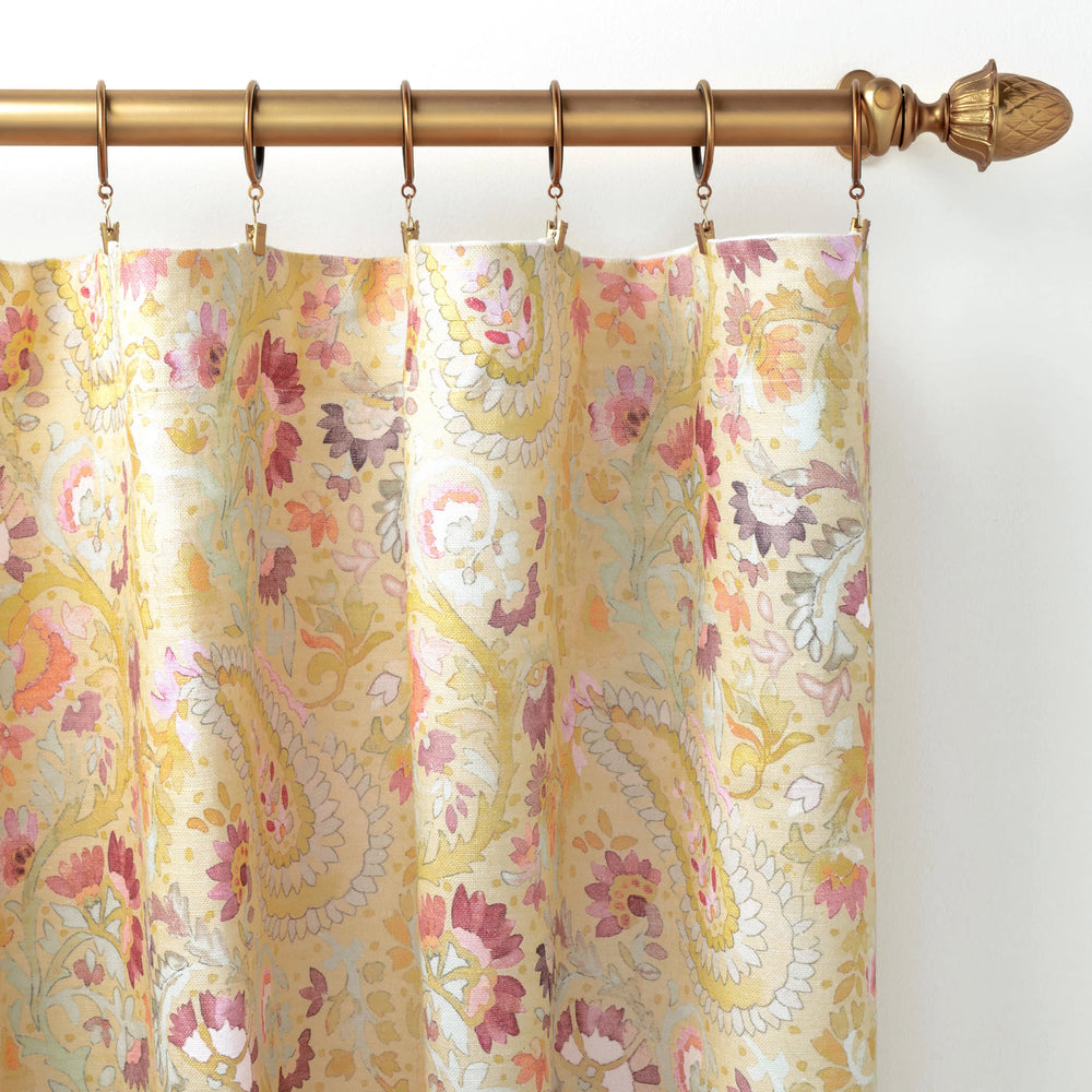 Ines Linen Curtain Panel | Multi