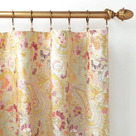 Ines Linen Curtain Panel | Multi