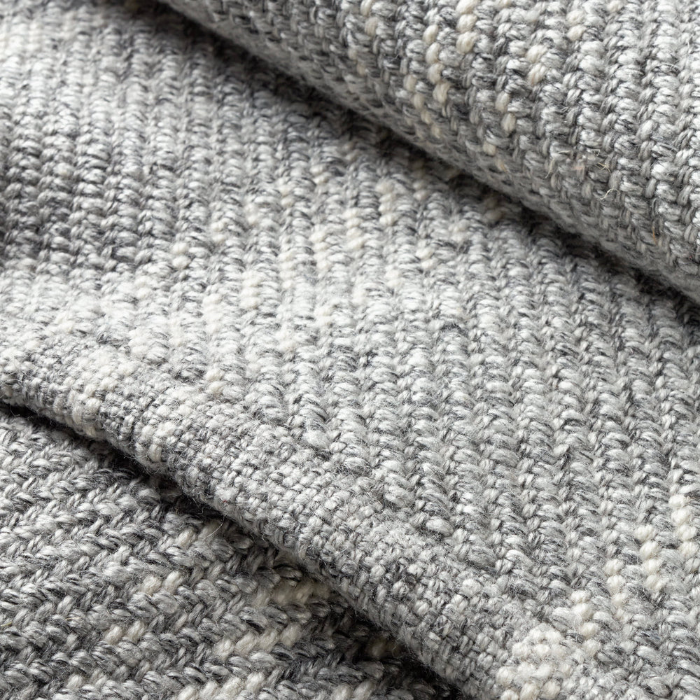Melange Stripe Handwoven Indoor/Outdoor Rug | Grey/Ivory
