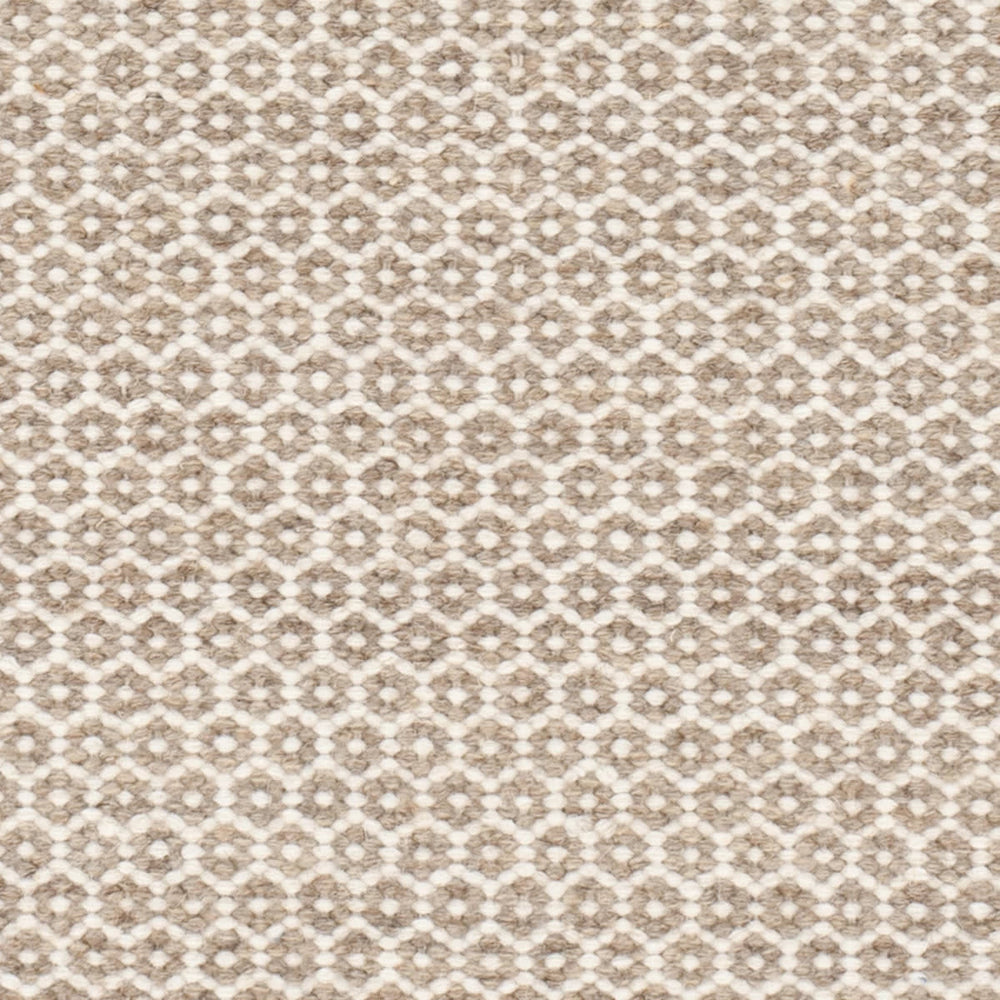 Honeycomb Handwoven Wool Rug Swatch | Natural