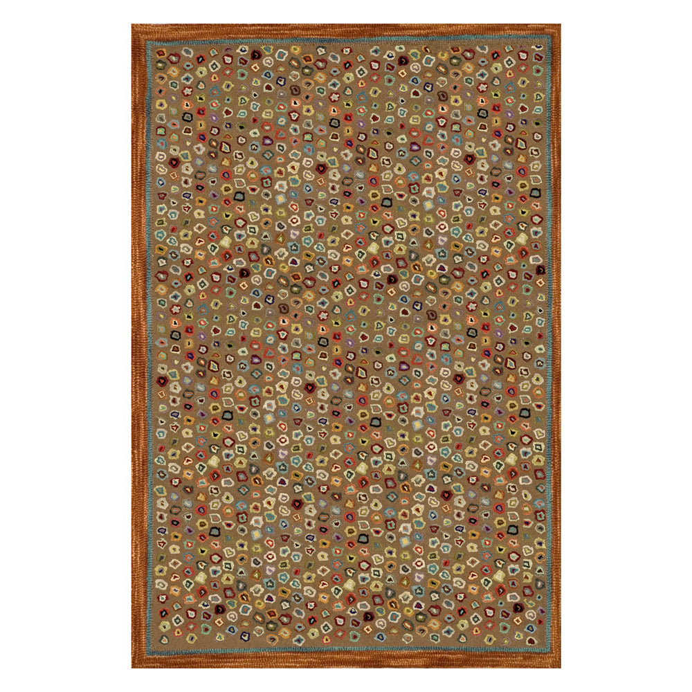 Cats Paw Hand Micro Hooked Wool Rug | Brown