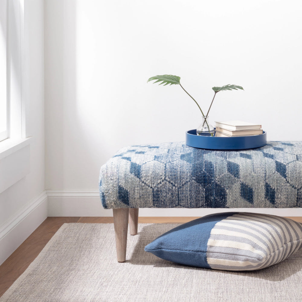Marled Handwoven Cotton Rug | Grey