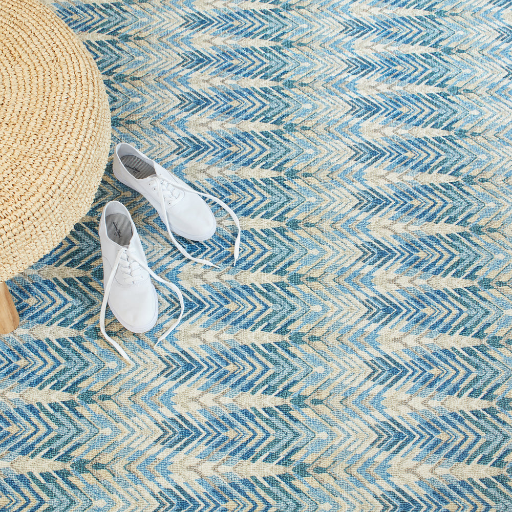 Seneca Machine Washable Rug | Blue