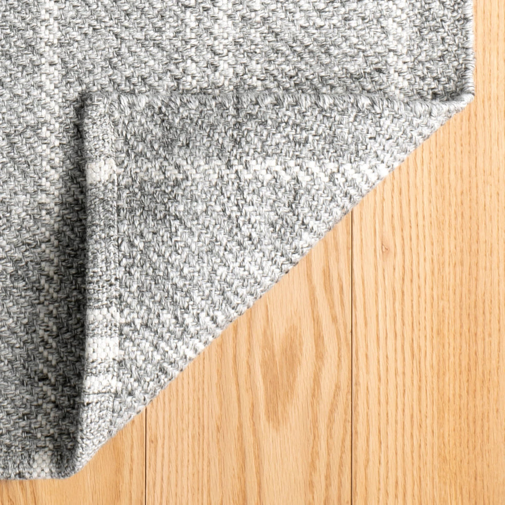 Melange Stripe Handwoven Indoor/Outdoor Rug | Grey/Ivory
