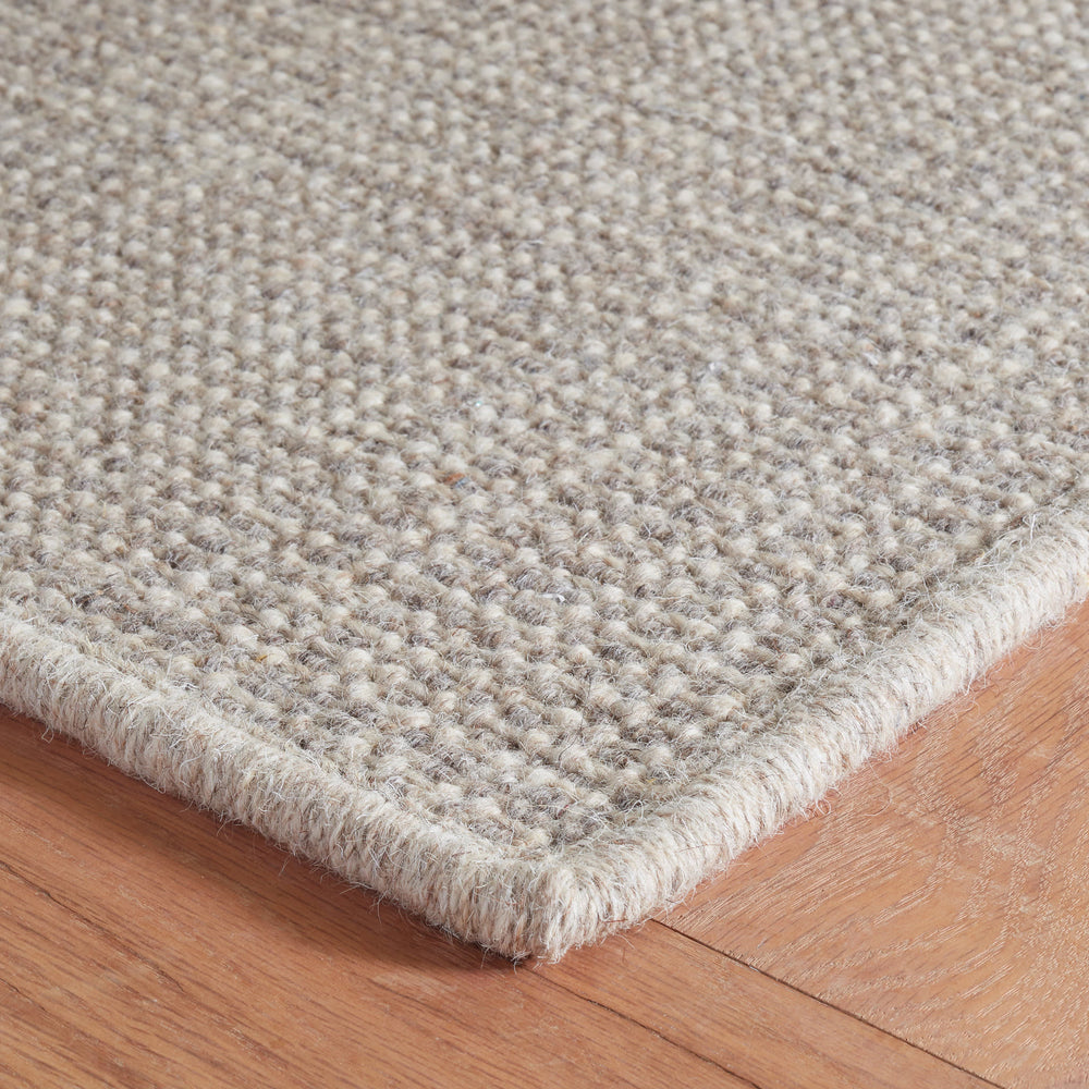 Checkers Woven Wool Custom Rug | Grey