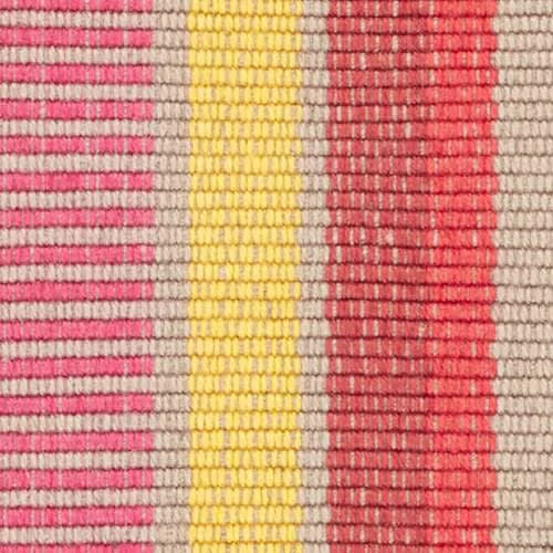 Always Greener Handwoven Indoor/Outdoor Rug Swatch | Red/Yellow