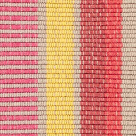 Always Greener Handwoven Indoor/Outdoor Rug Swatch | Red/Yellow