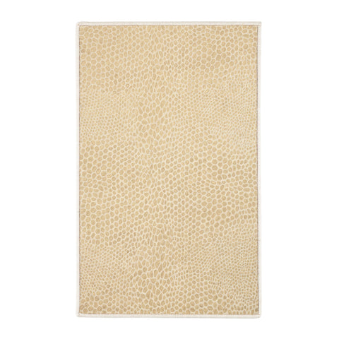 Anya Hand Micro Hooked Wool Custom Rug | Yellow