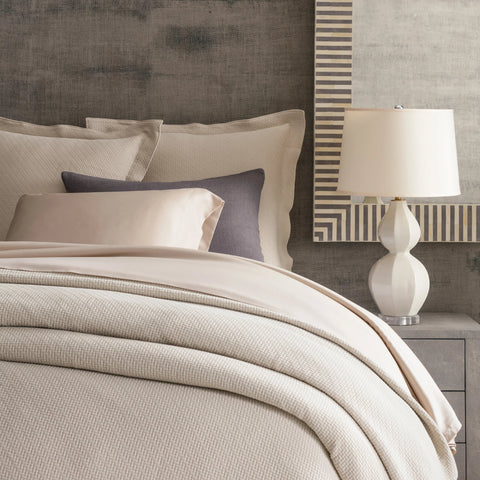 Interlaken Matelasse Coverlet | Sand