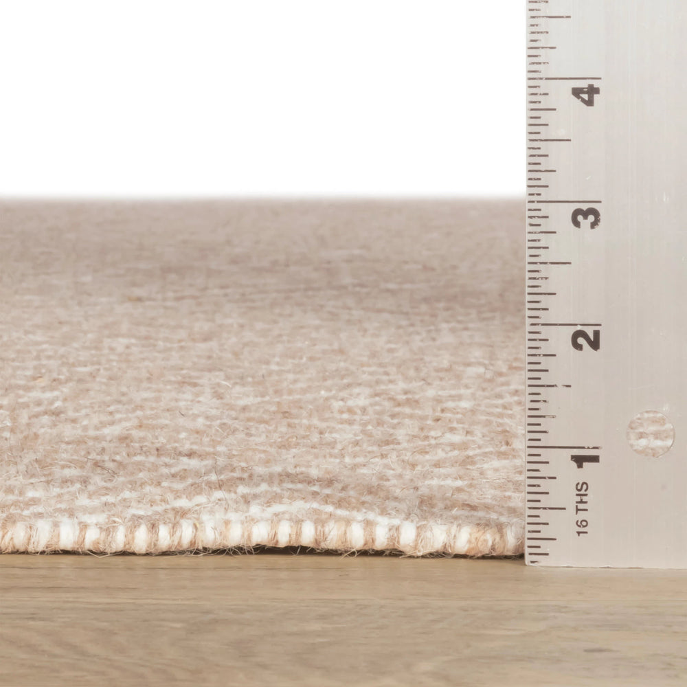 Geo Diamond Handwoven Wool Rug | Natural/Ivory