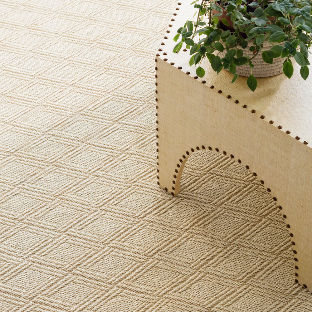 Diamond Woven Sisal Custom Rug | Sand