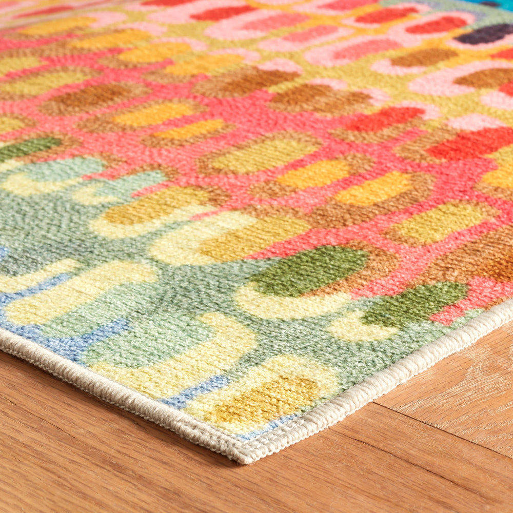 Paint Chip Machine Washable Rug | Multi