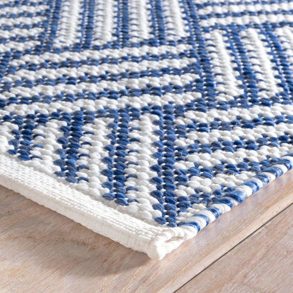 Crisscross Handwoven Indoor/Outdoor Rug | Denim