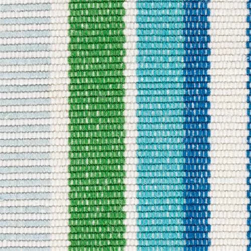 Always Greener Handwoven Indoor/Outdoor Rug Swatch | Cobalt/Green
