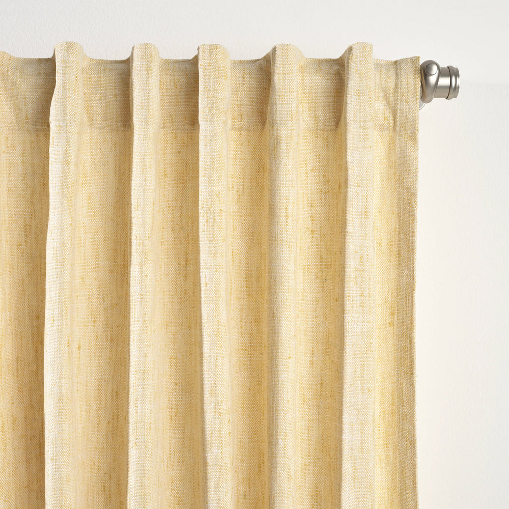 Greylock Curtain Panel | Soft Yellow