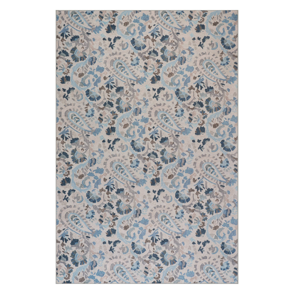 Ines Machine Washable Rug | Blue