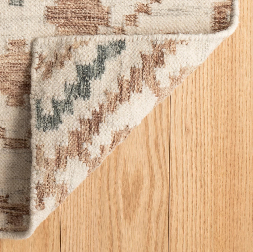 Jelly Roll Handwoven Wool Rug | Sky