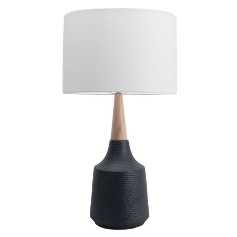 28-inch Jenna Ceramic Table Lamp | Black
