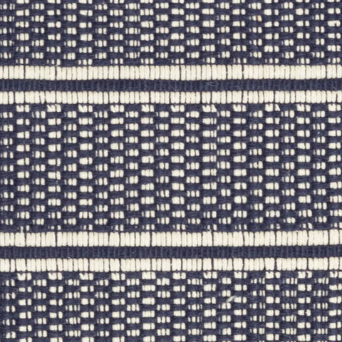 Archer Handwoven Cotton Rug Swatch | Navy