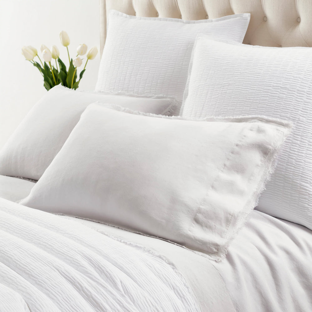 Faye Linen Sheet Set | Plaster