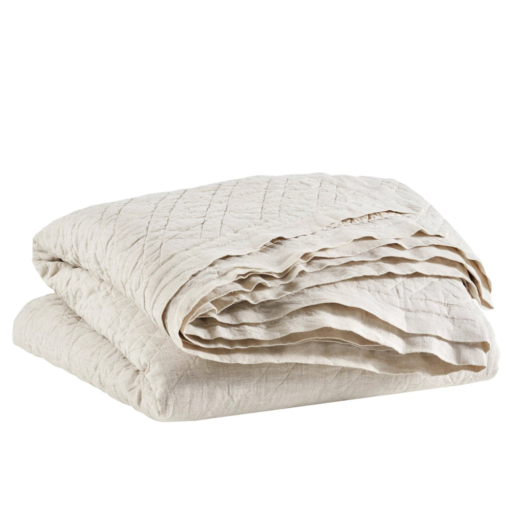 Washed Linen Quilt | Natural