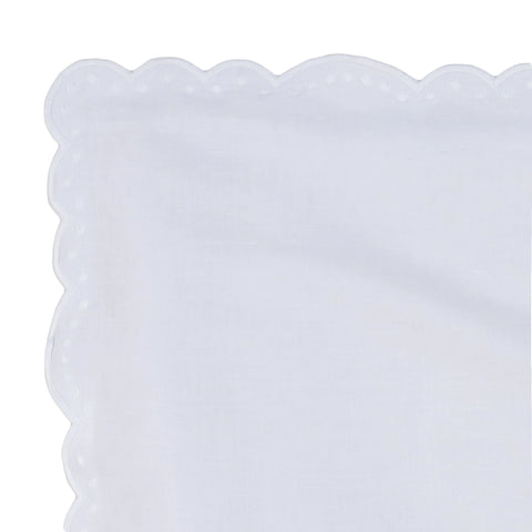 Airlie Embroidered Duvet Sham Swatch | White