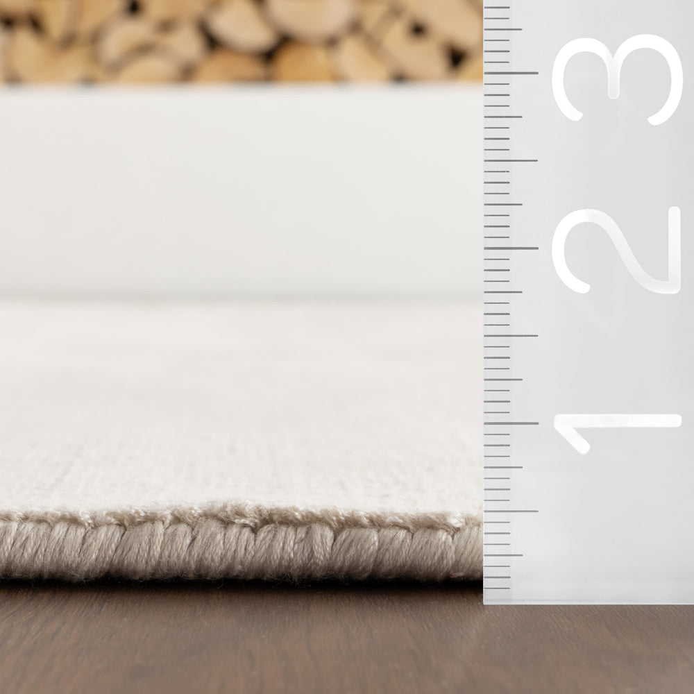 Alva Hand Loom Knotted Viscose Rug | Sand